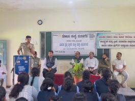 ಮೂಡಿಗೆರೆ :ಮಾದಕ ವ್ಯಸನದಿಂದ ದೂರವಿರಿ: ವಿದ್ಯಾರ್ಥಿಗಳಿಗೆ PSI ಹರ್ಷವರ್ಧನ್ ಕರೆ.
