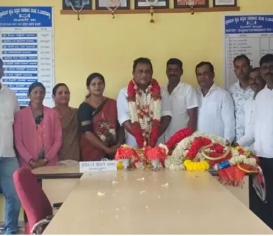ದಾರದಹಳ್ಳಿ ಪ್ರಾಥಮಿಕ ಕೃಷಿ ಪತ್ತಿನ ಸಹಕಾರ ಸಂಘದ ಅಧ್ಯಕ್ಷರಾಗಿ ರಂಜಿತ್ ಡಿ. ಜಿ.