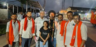 ಗಾಯಕ ಸಂದೇಶ್ ನೀರ್ ಮಾರ್ಗ ಅವರಿಗೆ ಕೊಟ್ಟಿಗೆಹಾರದಲ್ಲಿ ಸನ್ಮಾನ